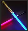 Interactive Color-Changing Light-Up Metal Laser Sword Toy for Performances