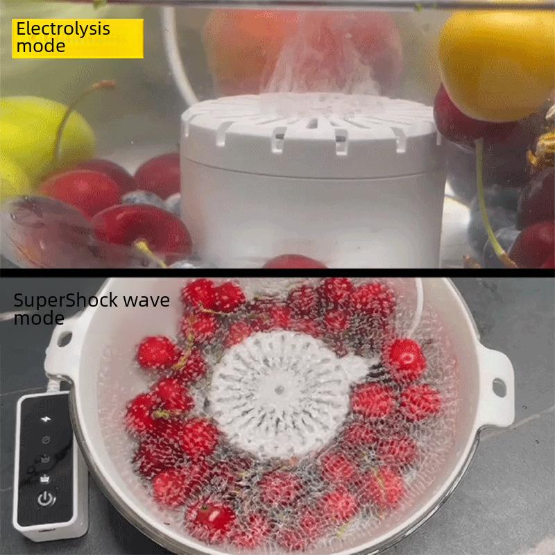 Ultrasonic Fruit & Veggie Cleaner: Sterilize, Disinfect, Remove Pesticides Conveniently