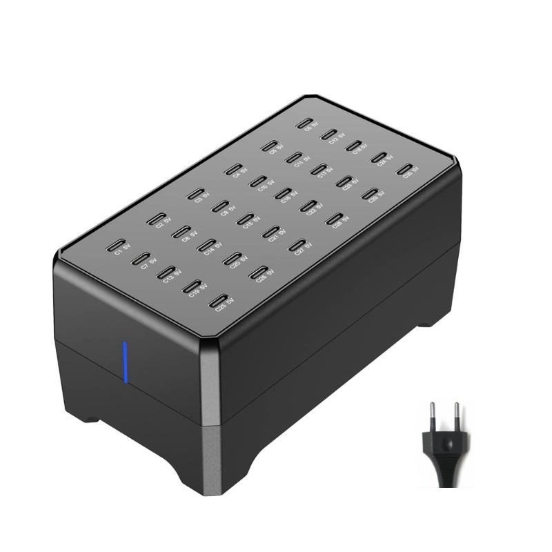 

Зарядное устройство USB C большой емкости на 30 портов, быстрая и стабильная передача энергии, для дома, офиса и бизнеса 1