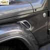 2x Chrome ABS Car Leaf plate Air Inlet Trim Cover For -22 Jeep Gladiator JT