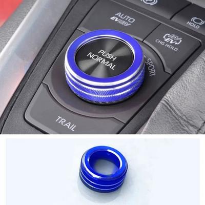 Blue Aluminum PUSH NORMAL Adjust Knob Cover For Toyota RAV4 Hybrid -2025