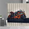 Tende da Doccia per Moto Retrò Tenda da Bagno Impermeabile con Fantasia Auto da Corsa Classica Arte Sport Estremi Decorazione per la Casa Tessuto da Parete