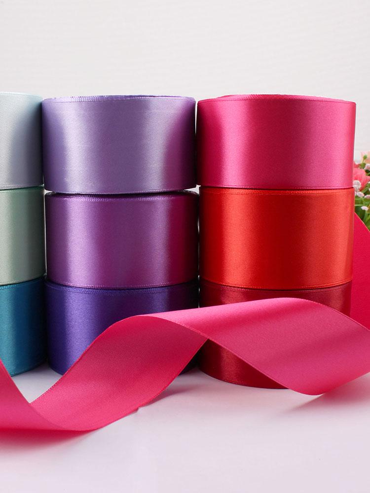 5cm Wide Handmade White Satin Silk Cloth Strips for Rose Flower Craft and Gift Wrapping