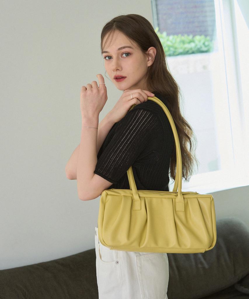 Drawfit Women Croissant Shoulder Bag [Lime Light]