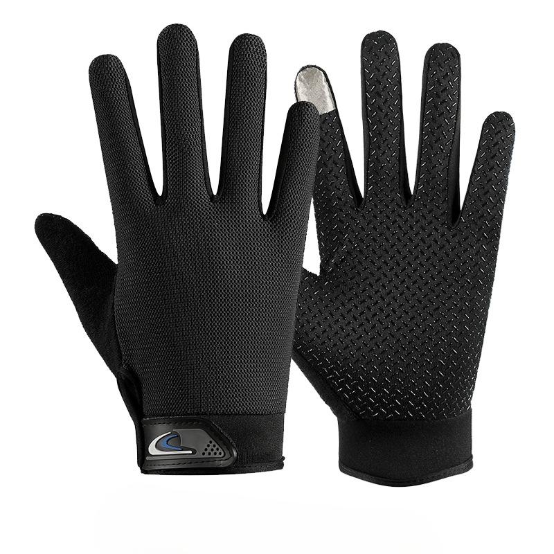 Full Fingers for Spring and Summer Thin Outdoor Sports Mountaineering Breathable Non Slip Touch Screen Driving and Riding A Bicycle