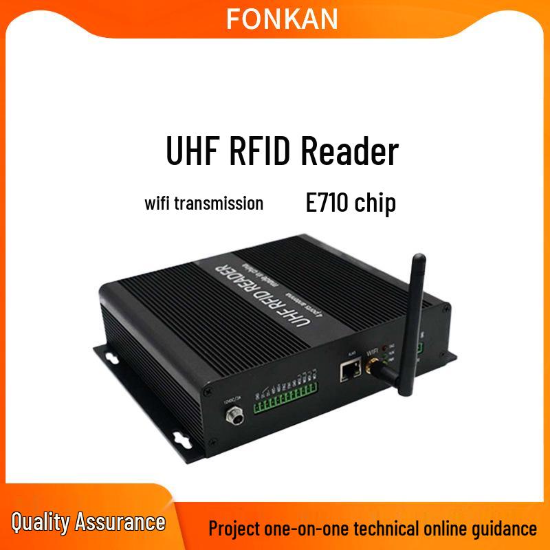 Ultra High-Frequency 915MHz RFID 8-Channel Industrial WiFi UHF Card Reader/Writer Eight-Channel Reader/Writer