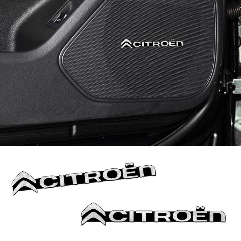 1/2/4pcs Car Audio Decorate 3D Aluminum Badge Emblem Sticker For Citroen C1 C3 C4 Grand Picasso C4L C5 C6 C8 VTS Aircross