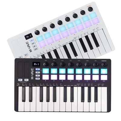 M-VAVE SMC-PAD Drahtloser MIDI-Controller für Schlagzeug/Tasten, USB-C Tragbares Mini-Pad für Anfänger, Kompatibel mit DAWs