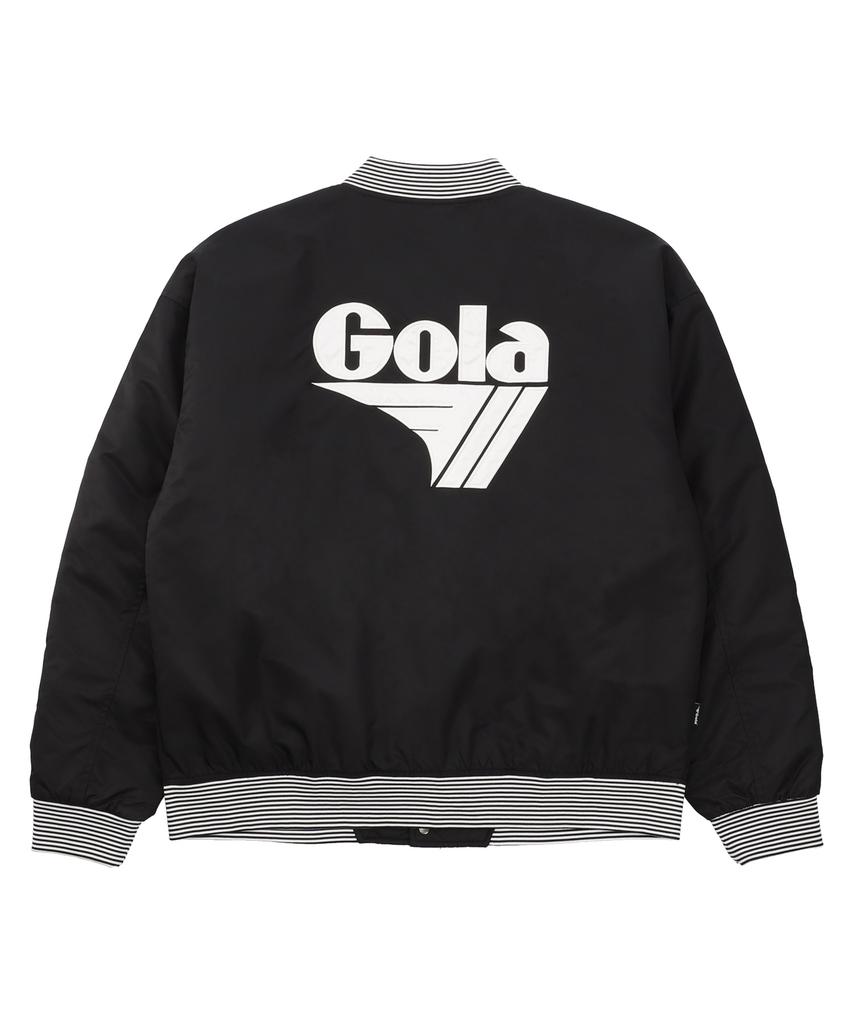 Gola Logo Patch Stadium Jacket [Black]