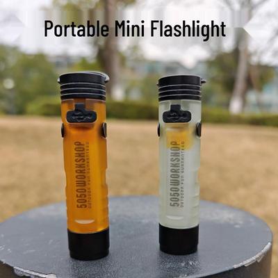 Rechargeable Pocket LED Hat Clip Flashlight - Long Battery Life for Camping & Emergency Use