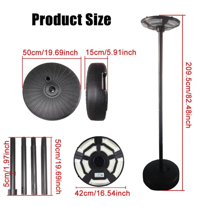 Portable Solar Floor Lights Motion Sensor Solar Garden light Solar Street Lamp Outdoor Emergency Waterproof for Parking Yard