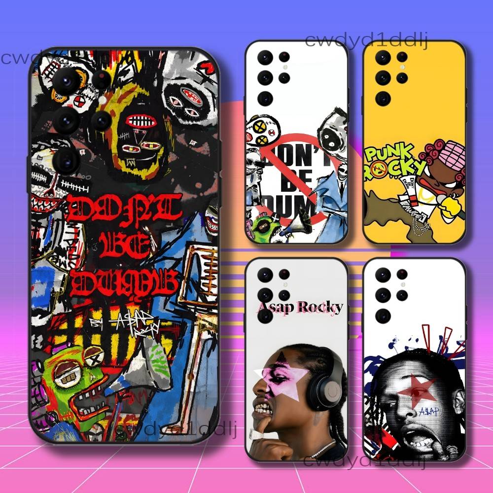 A-ASAP Dont Be Dumb R-Rocky Phone Case For Samsung S10,S21,FE,S21 ,S26,S25,S24,S23,Ultra,S9,S22,Plus Black Shockproof TPU