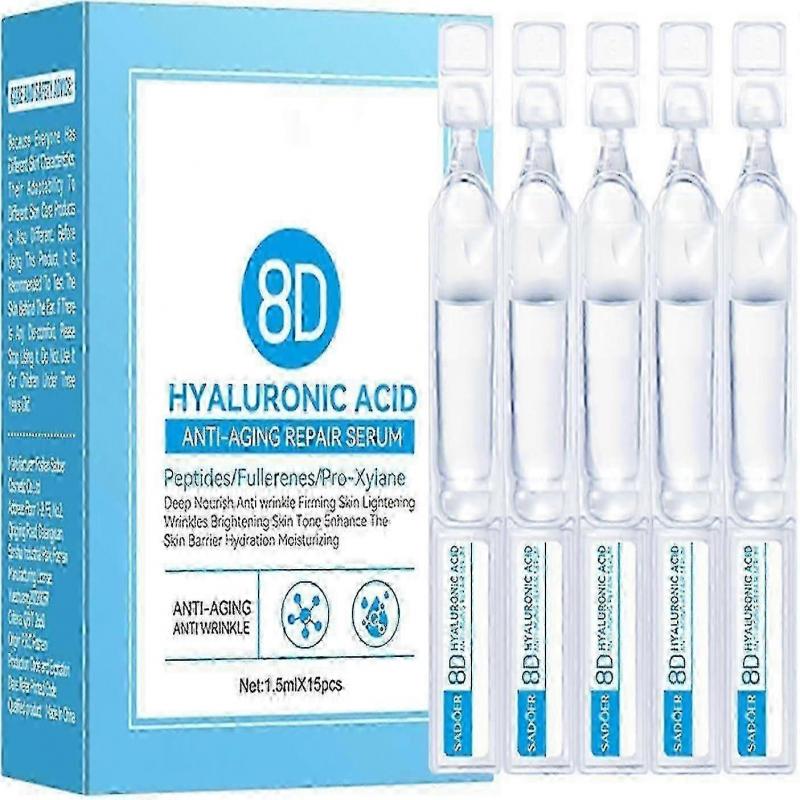 Siero all'Acido Ialuronico Siero Microneedling Per Viso, Siero Riparatore Anti-età all'Acido Ialuronico, Siero Ampolla alla Ceramide con Acido Ialuron