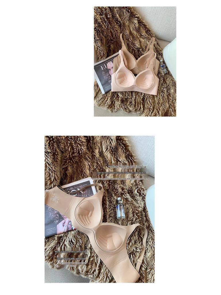 Nude Lift Nahtloser Push-Up-BH für Damen - Weich, Bügellos, Handflächen-Cup, Kleine Brustvergrößerung, Seitenstütze