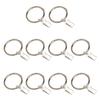 10Pcs Sturdy Metal Curtain Clip Rings Easy To Use Smooth Pull Space-Saving Load-bearing Curtain Rings