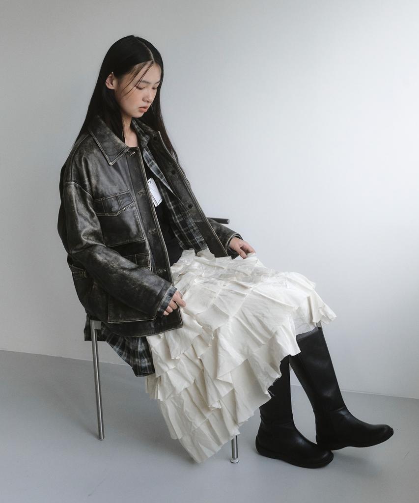 Khiho Clean Mold Long Boots Black