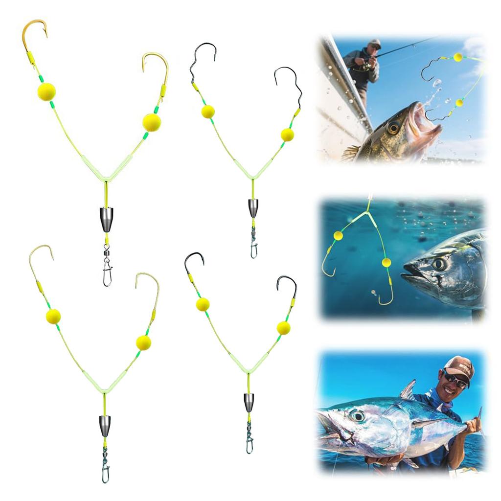 Otočte rybářský háček, Obrácená spodní linie, Dvojháček, Jeden tah, Dvě skupiny pro lov se spodním návazcem, Náhrada rybářského háčku pro lov se spodním návazcem