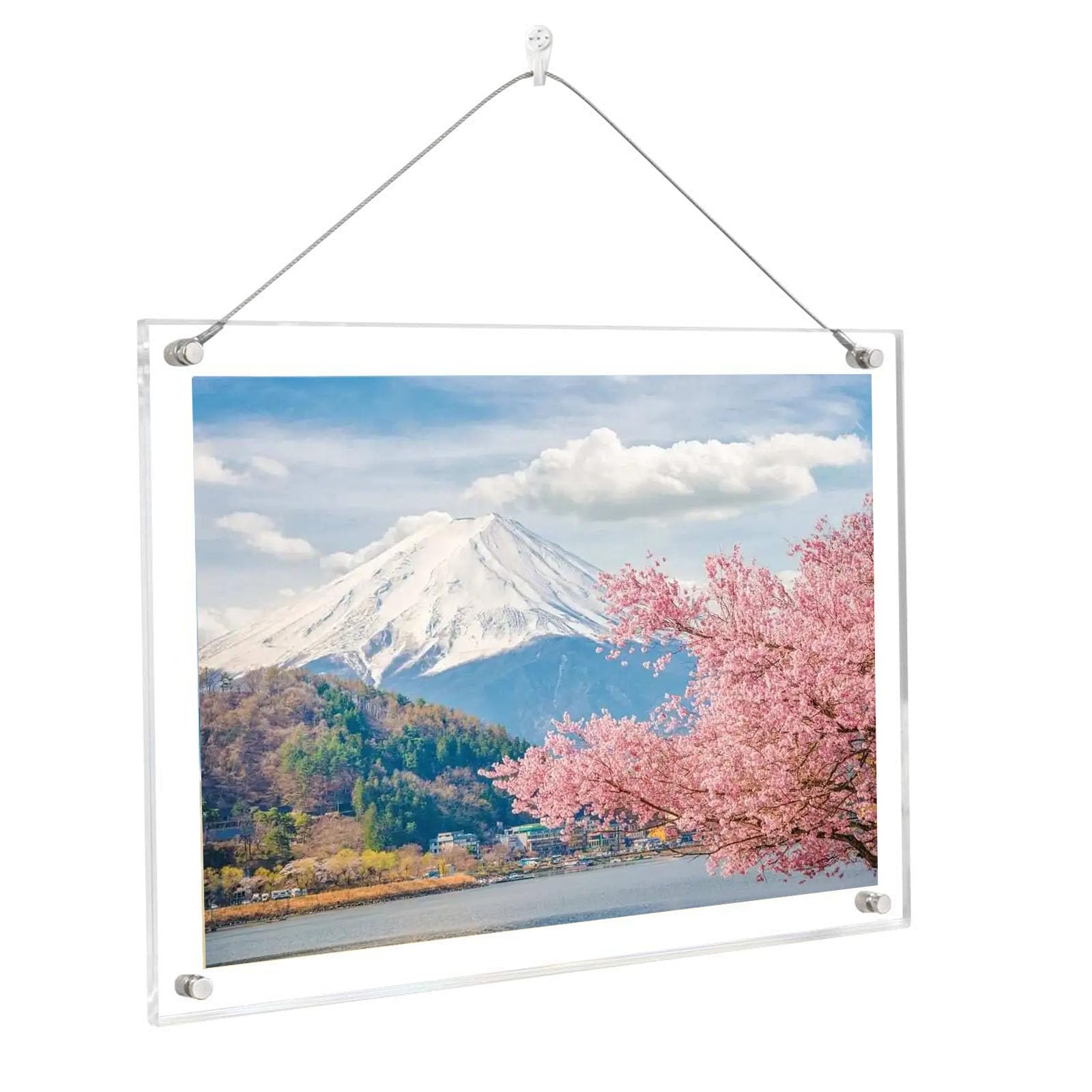 

Yoimize Акриловая фоторамка A3 Рамка для наград Настенная фоторамка С прикрепленной прозрачной защитной пленкой Благодарственное письмо Настольная подставка Постер Идеально для