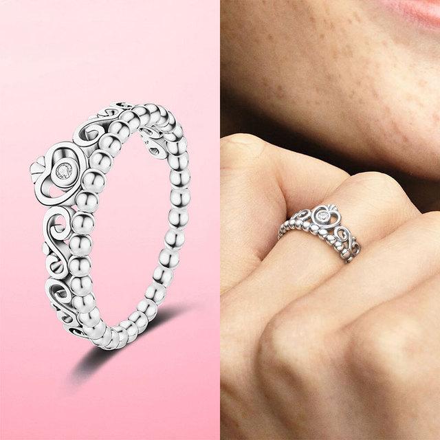925 Silver Stackable Infinite Heart Daisy Flower Ring for Women Original Silver 925 Rings Brand Jewelry Gift