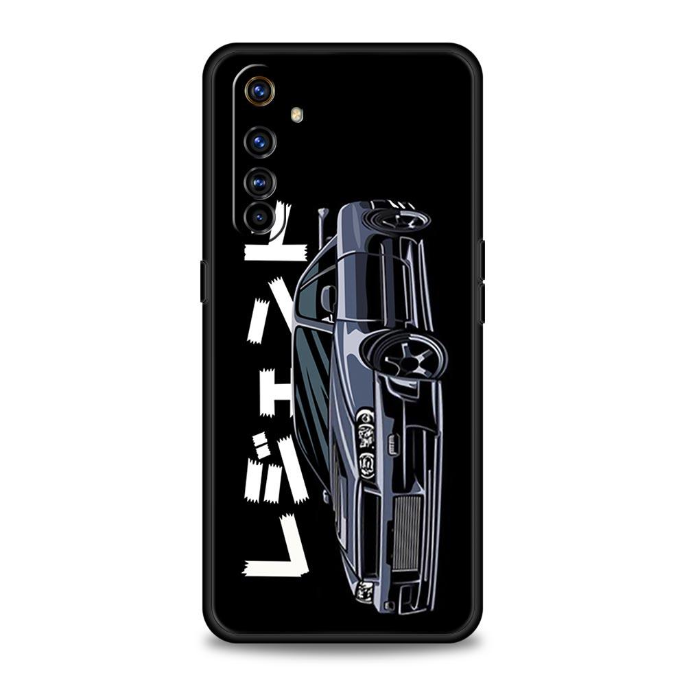 JDM Tokyo Drift Sports Car For Realme GT Neo 2 3 3T Phone Case For Realme 10 9 8 5G 7 6 GT2 Pro Plus 9i 8i C21 C11 C25 C35 Cover