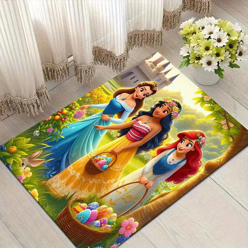 

1pc Princess Pattern Area Rug Soft Flannel Floor Mat for Living Room,Office,Bedroom and Carpet 60cm by 90cm