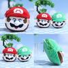 Adorable Super Mario Plush Toy Coin Purse Keychain Soft Doll Accessory For Kids