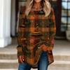 Women's Halloween Graphic Print Long Sleeve T-Shirt Loose Fit Round Neck Pullover