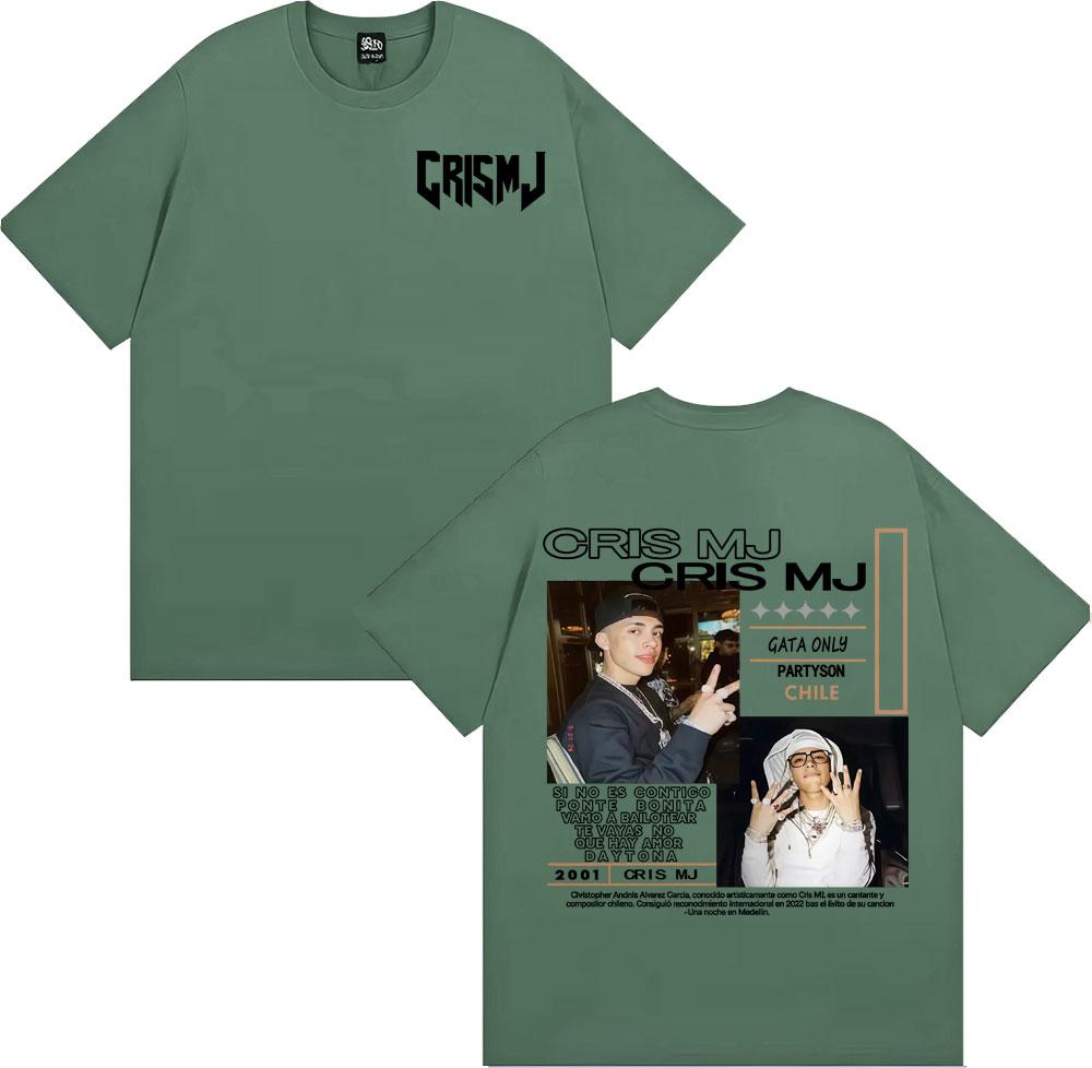 

Rapper CRIS MJ Album Tour 2025 Graphic Tshirts Unisex Women Vintage 90s Hip Hop Street Tshirt Casual 100 Cotton Oversized T Shirt 4XL