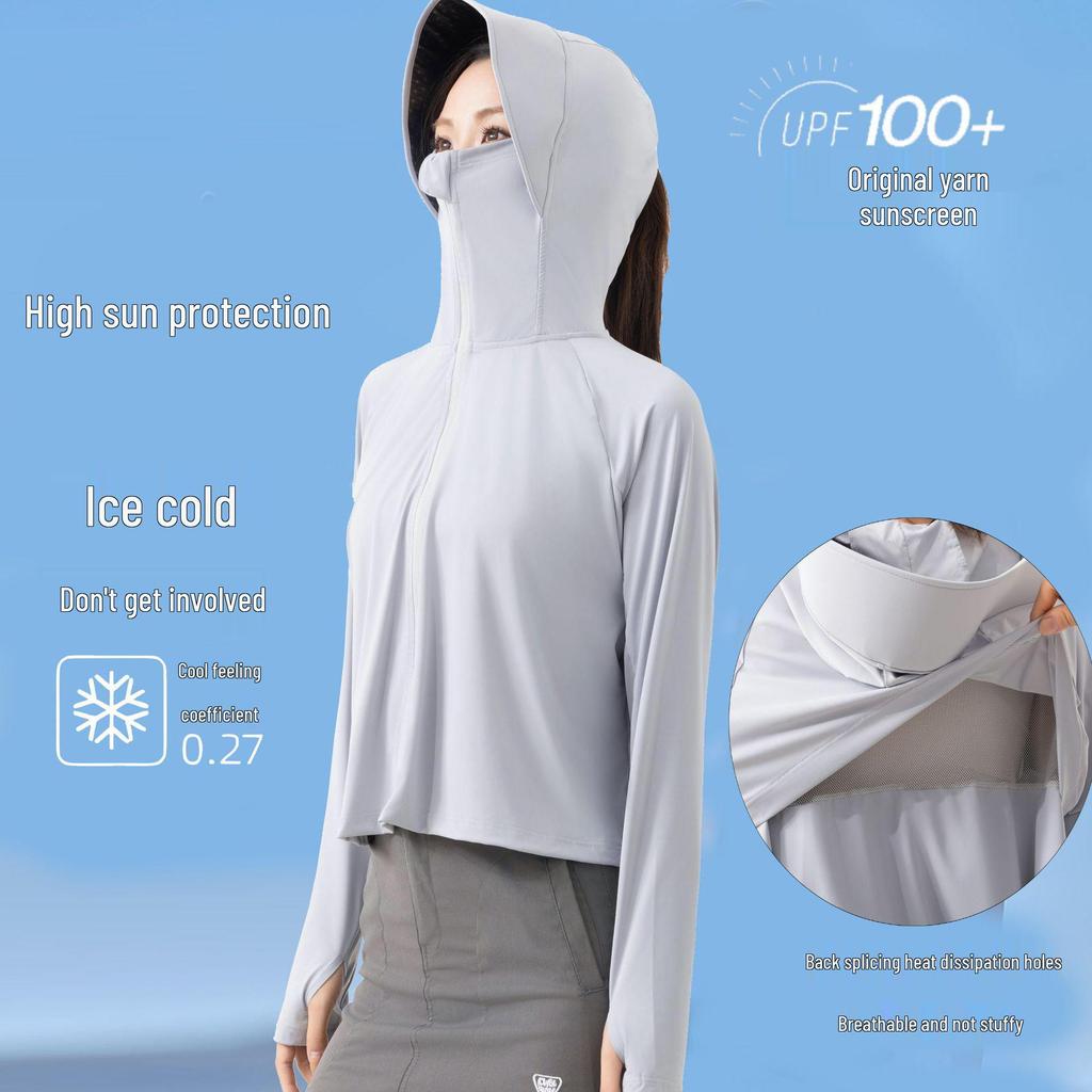 Women's Nylon UPF 100+ Fashion Cape - Casual Ice Silk Sun Protection