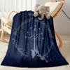 Lord Of The Rings Symbol Flannel Blanket-Soft and Suitable for Sofas,Beds,Offices,Travel,All Seasons,Great Gift for Holidays and Birthdays.
