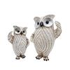 Salute Owl Creative Decorative Bird Resin Sculpture Animal Statue Home Entrance Cabinet Artwork Desktop Ornament Collectible