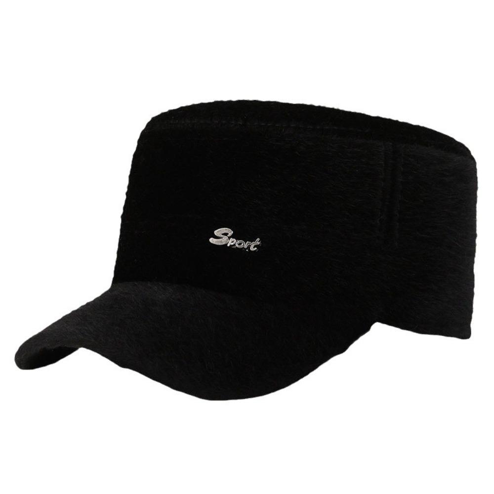 

Retro Mink Fur Earmuffs Cap Thickened Cold-proof Warm Visors Windproof Ear Protection Hat Autumn Winter чёрный