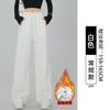 Sweatpants women's spring and autumn new drape straight tied feet gray sweatpants casual loose small wide-leg pants