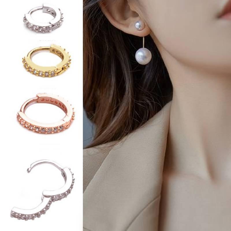 1pcs Small Round Tiny Huggie Hoop Earrings Jewelry Accessories Gifts Decorations