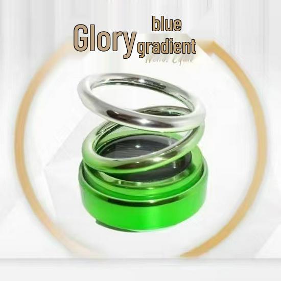 Solar-Powered Rotating Car Aromatherapy Ornament