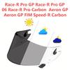 Aeron GP Visor for SHARK Race-R Pro GP Race-R Pro Carbon Aeron GP FIM Speed-R Carbon Face Shield Helmet Sunscreen Lens Windproof