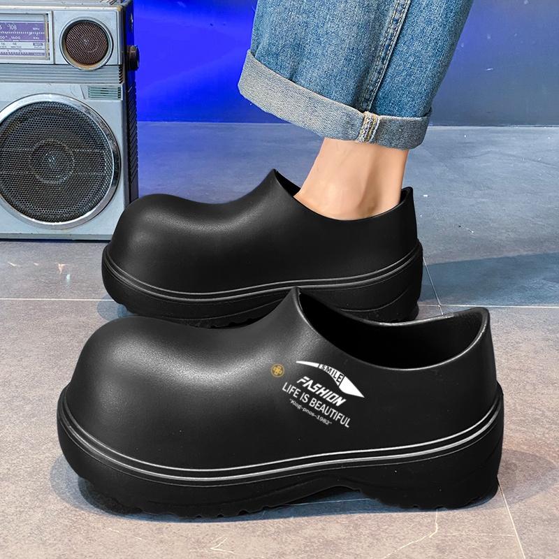 

Модная мужская ЭВА нескользящая обувь для операционной, лабораторные тапочки, женские хирургические сандалии, медицинские тапочки, клоги для врачей и медсестер, рабочая обувь 36-37 чёрный