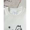 European Sizes Adorable Cat And Paw Prints Sweatshirt for Girls, Crew Neck, Autumn Winter, Long Sleeves, Variety of Colors for Young Girls.