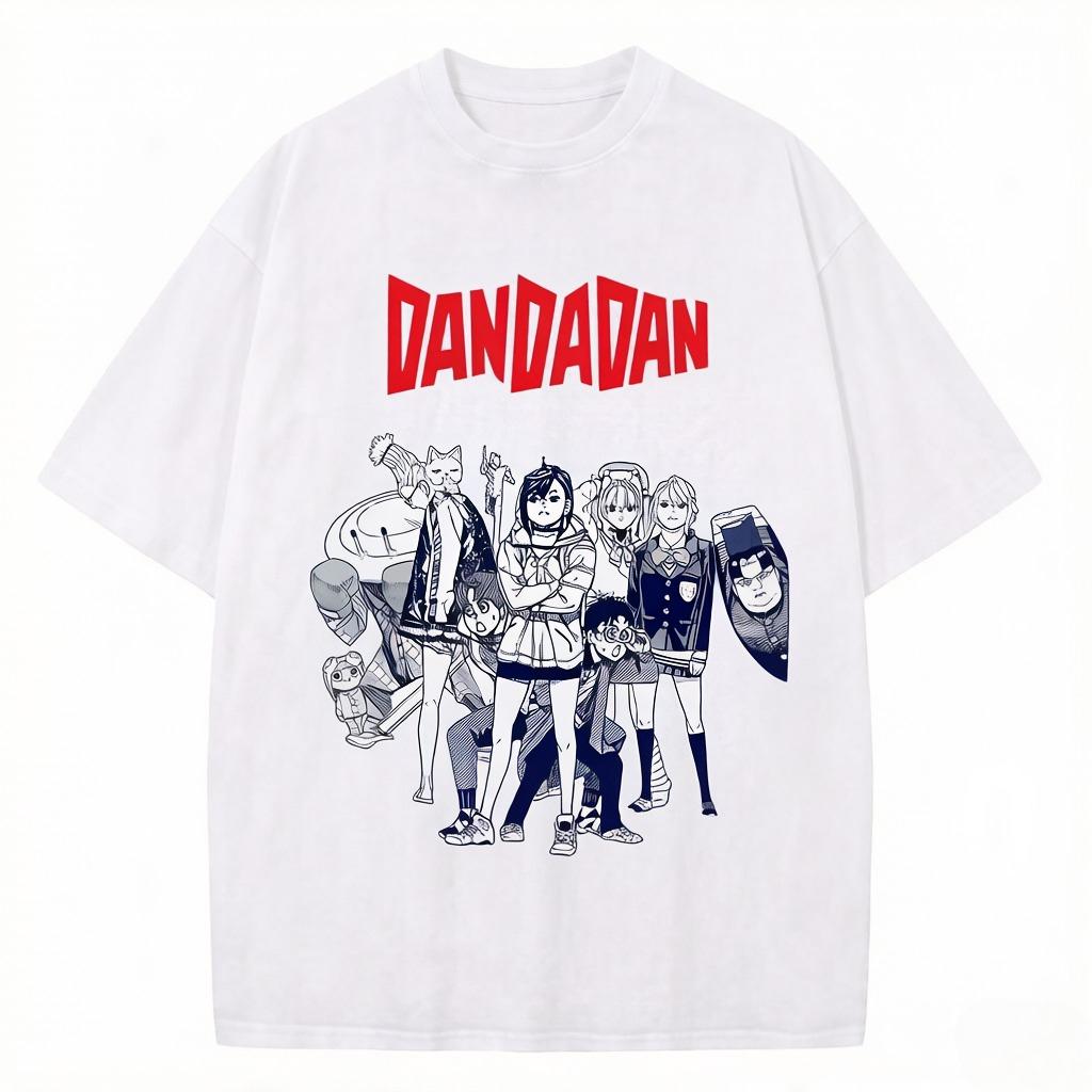 Dandadan Okarun Tshirt Unisex Japanese Anime T Shirt Cartoon High Quality Cotton Tshirt Aesthetic Fashion Tee Male M