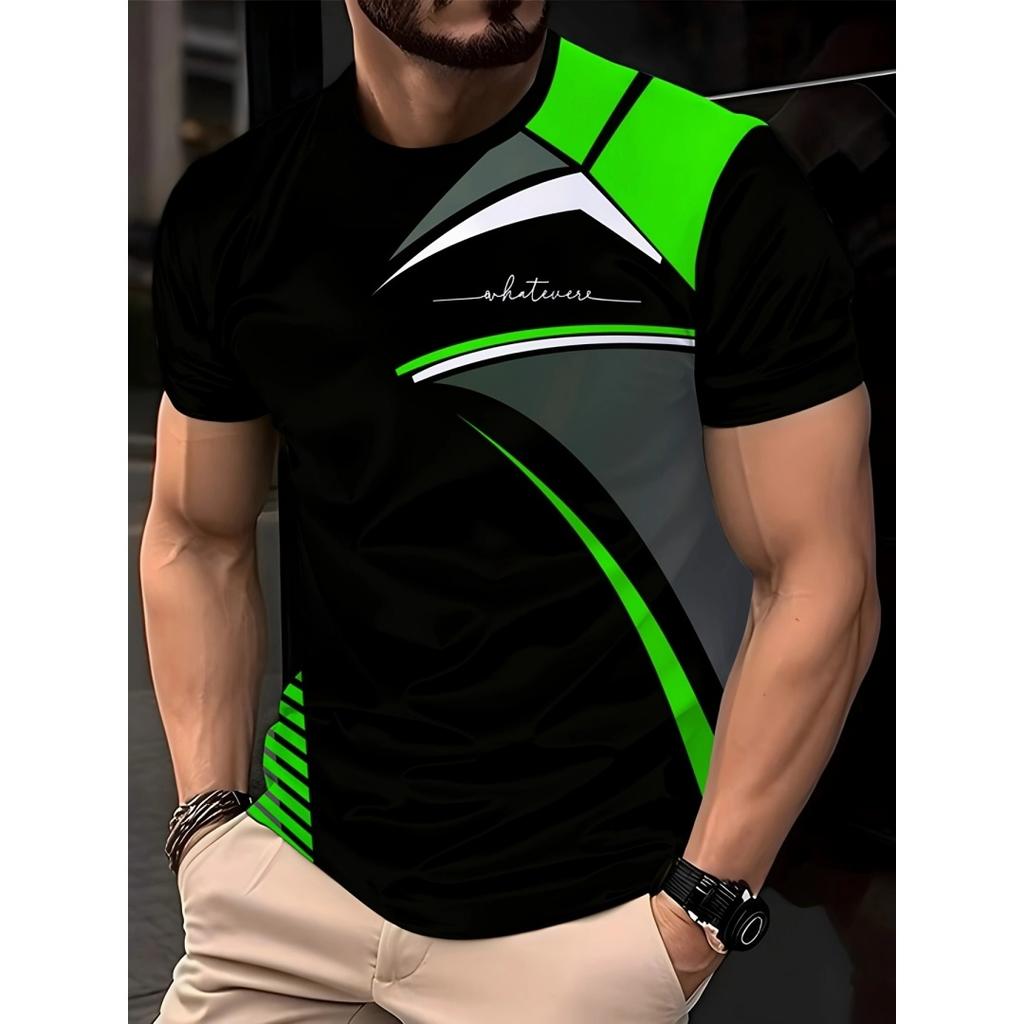 Men's Striped Top Simple Comfortable Short-sleeved Fashionable T-Shirts Men’s
