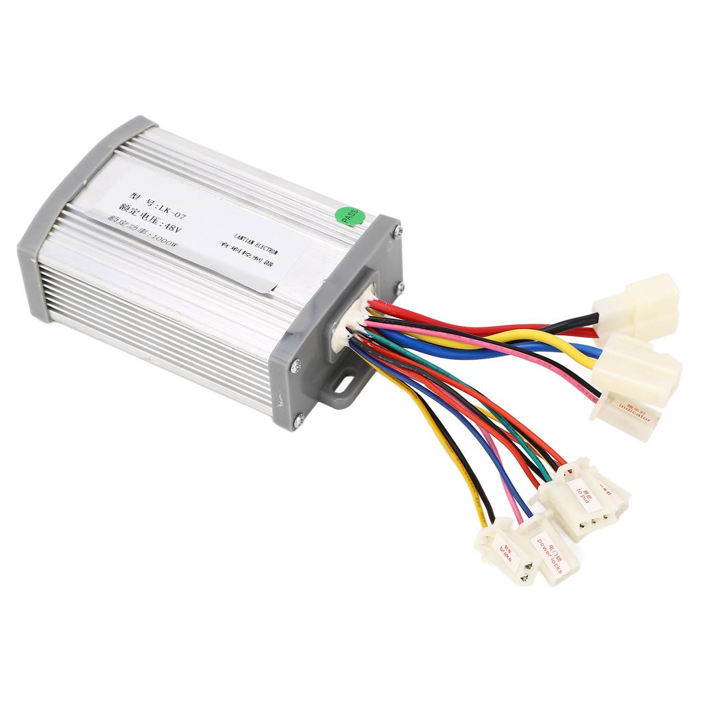 48V 1000W Aluminium Alloy Pedal Accelerator Controller Headlight and Switch Electric Bike Conversion Kit for Upgrade