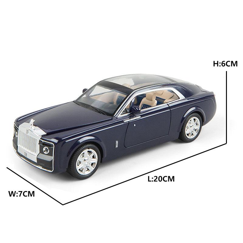 1/24 Rolls Royce Phantom Car Model Metal Model Car Alloy Die-casting Car Children's Toy Gift Collectibles Free Shipping