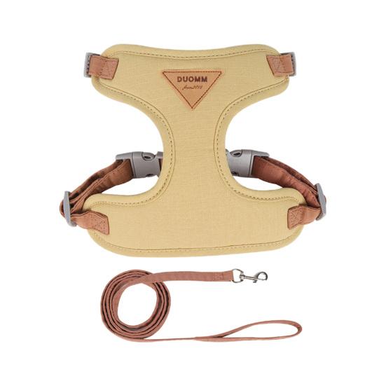 1 Set Pet Harness Comfortable Breathable Escape-Proof Adjustable Dog Harness Leash Set for Home Outdoor
