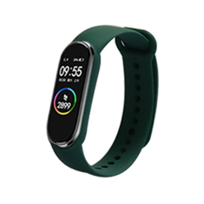 Quick Release Smartwatch Straps Washable Silicone Wristbands Bracelets for Mi Band 6 5 Watch Accessories