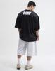 Biseuteumodeu Simple Rugby Jersey Oversized Short Sleeve T-Shirt
