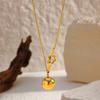 Luxury Titanium Steel Necklace For Women Gold Elegant Pendant Minimalist Design Long Lasting Jewelry