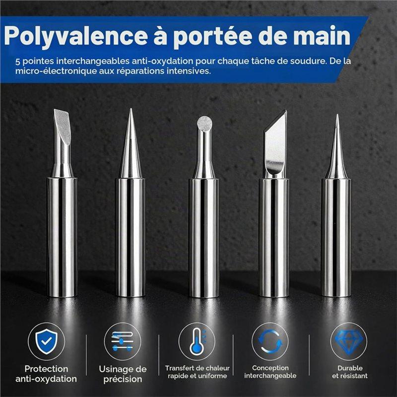 ABKP-Soldering Iron Kit 80W, 13-In-1 Mit LCD EU Plug