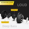 LLR096 Ball Shape USB Mini Desktop Speaker 5W Wired Subwoofer with RGB Light for PC Laptop