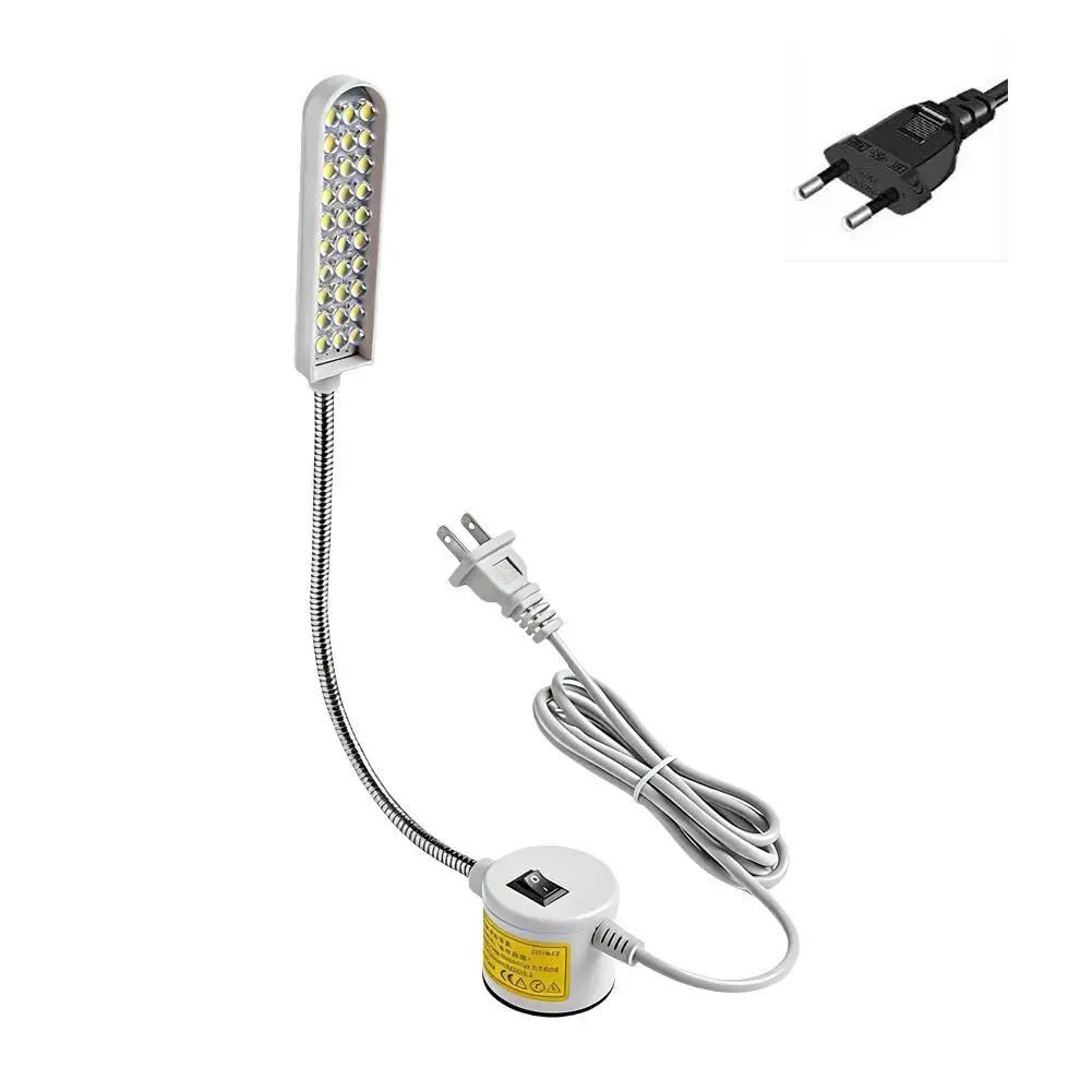 Sewing Machine Light Dimmable LED Work Lamp With 360° Accessories Light Anti-Scratch Base Gooseneck Crafts Bright Eye-Prote T8R0