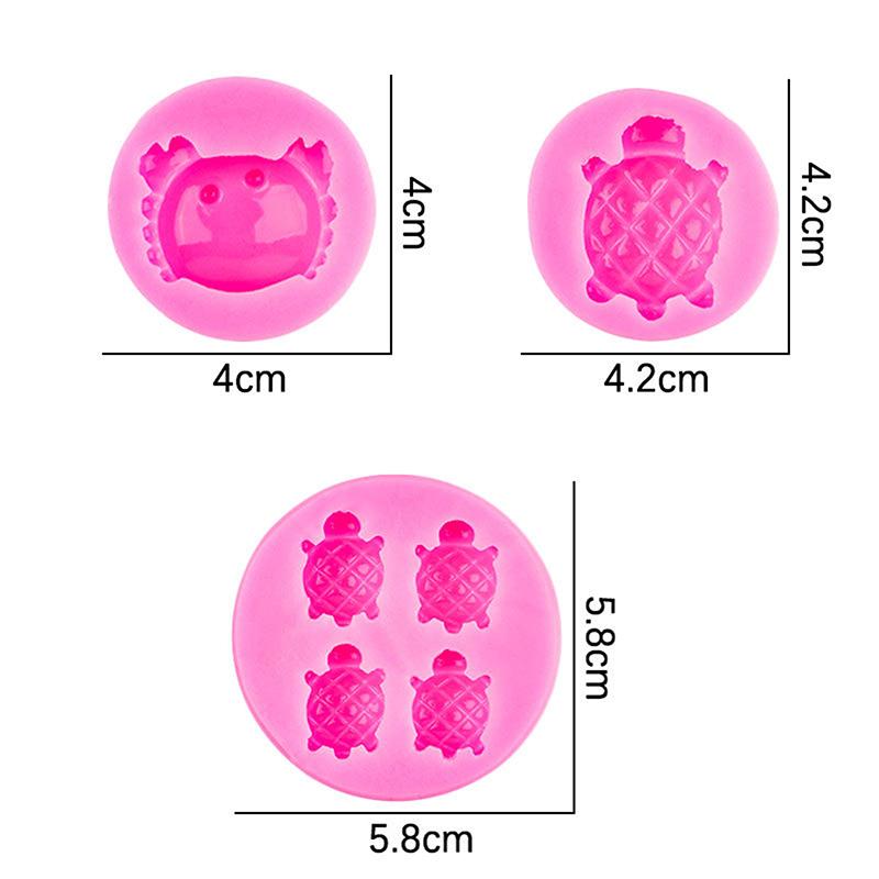 Cute Turtle Crab Shaped Silicone Mold Fondant Chocolate Mould Diy Cake Dessert Mould Homes Kitchen Baking Diy Supplies